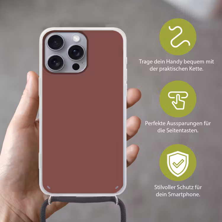 Muted - Raisin - Rood Hoesje iPhone 16 Pro Max met koord klein 804 -sfeer2_DE