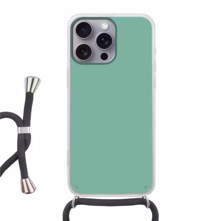 Ocean - Jade - Groen Hoesje iPhone 16 Pro Max met koord klein 804 -3d