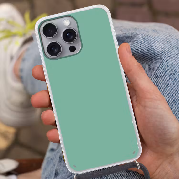 Ocean - Jade - Groen Hoesje iPhone 16 Pro Max met koord klein 804 -sfeer3