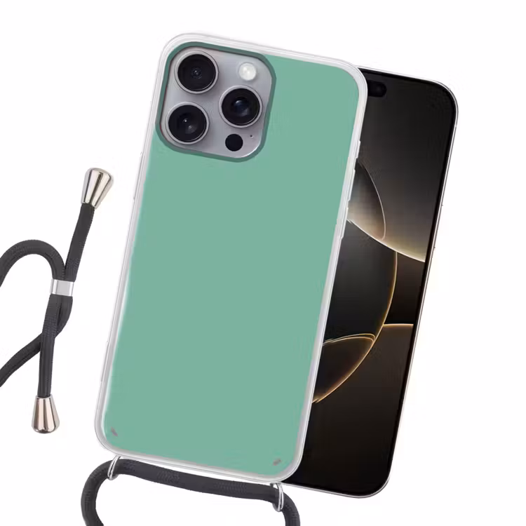 Ocean - Jade - Groen Hoesje iPhone 16 Pro Max met koord klein 804 -sfeer1