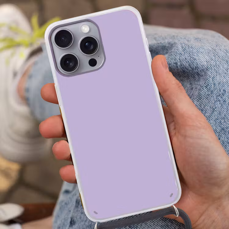 Pastel - Lilac - Paars Hoesje iPhone 16 Pro Max met koord klein 804 -sfeer3