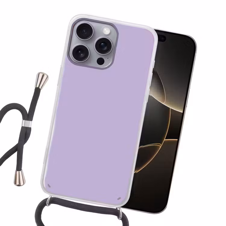 Pastel - Lilac - Paars Hoesje iPhone 16 Pro Max met koord klein 804 -sfeer1