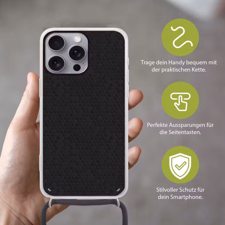 Penny - Tegel - Mat - Zwart Hoesje iPhone 16 Pro Max met koord klein 804 -sfeer2_DE