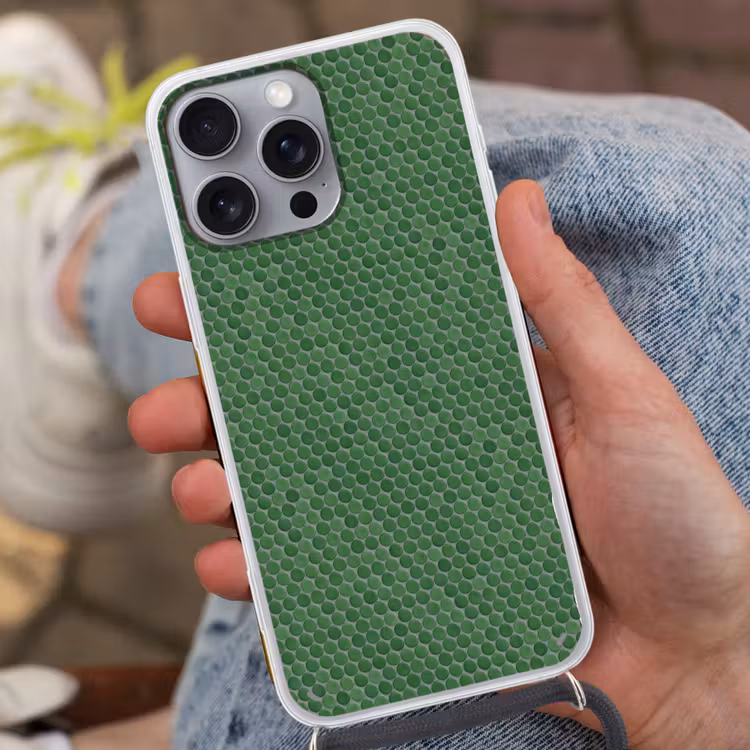 Penny - Mozaïek - Bosgroen - Green Hoesje iPhone 16 Pro Max met koord klein 804 -sfeer3