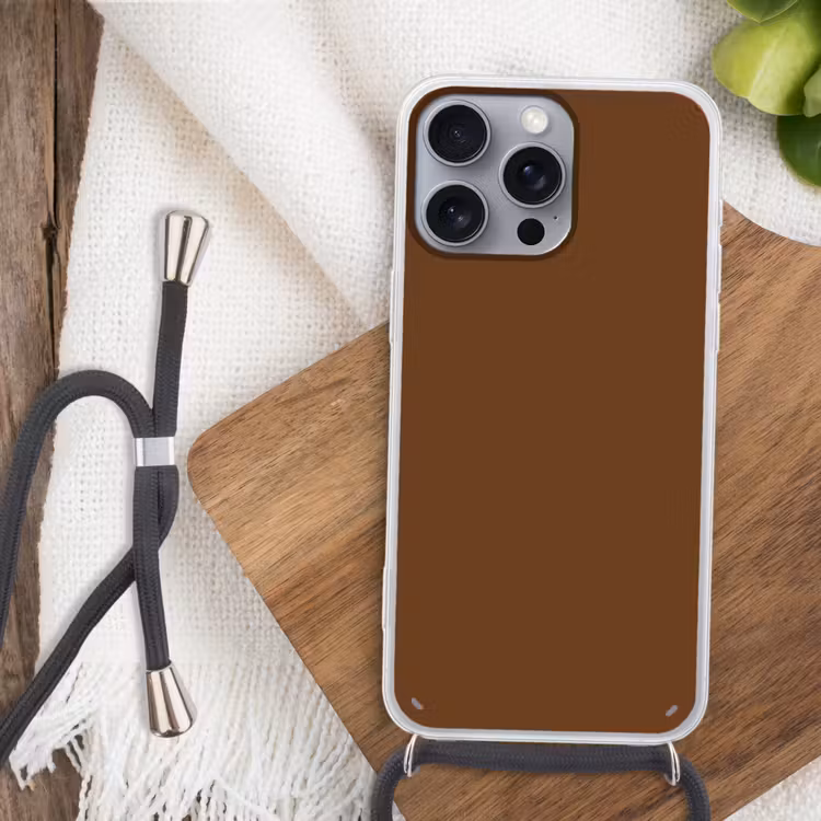 Rich - Espresso - Bruin Hoesje iPhone 16 Pro Max met koord klein 804 -sfeer4