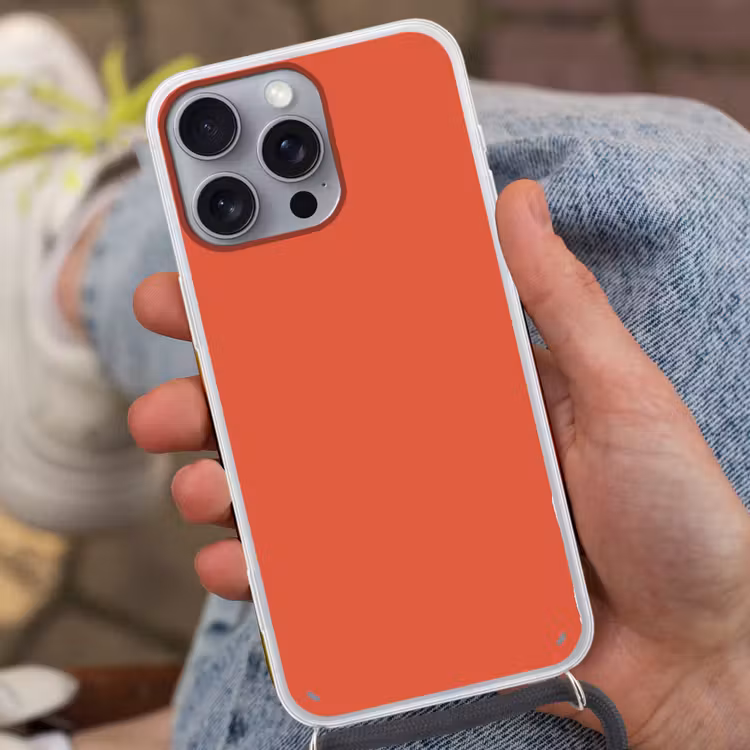 Rustic - Clay - Oranje Hoesje iPhone 16 Pro Max met koord klein 804 -sfeer3