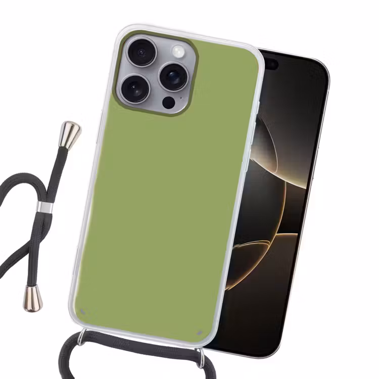 Sage - Green - Groen Hoesje iPhone 16 Pro Max met koord klein 804 -sfeer1