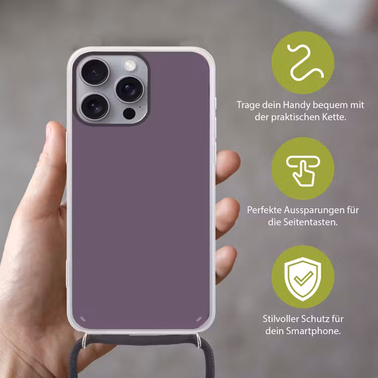 Velvet - Aubergine - Paars Hoesje iPhone 16 Pro Max met koord klein 804 -sfeer2_DE
