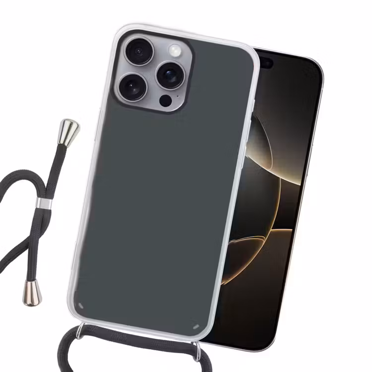 Slate - Millstone - Grijs Hoesje iPhone 16 Pro Max met koord klein 804 -sfeer1