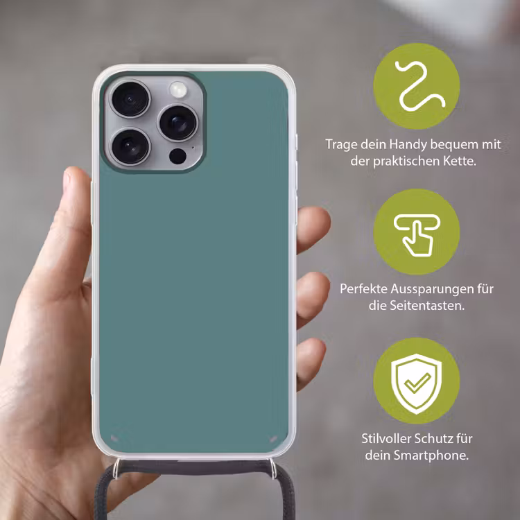 Serene - Teal - Blauw Hoesje iPhone 16 Pro Max met koord klein 804 -sfeer2_DE
