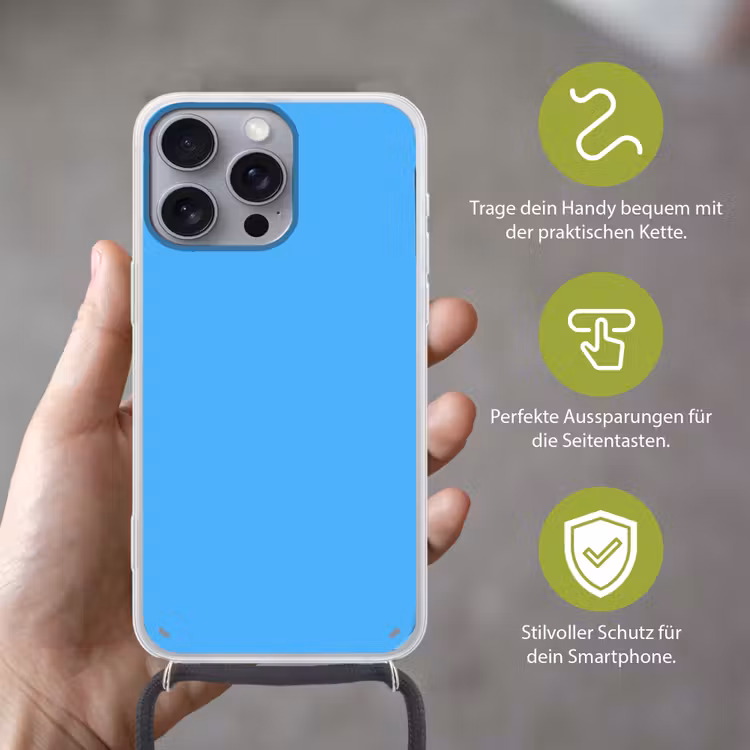 Sky - Blue - Blauw Hoesje iPhone 16 Pro Max met koord klein 804 -sfeer2_DE