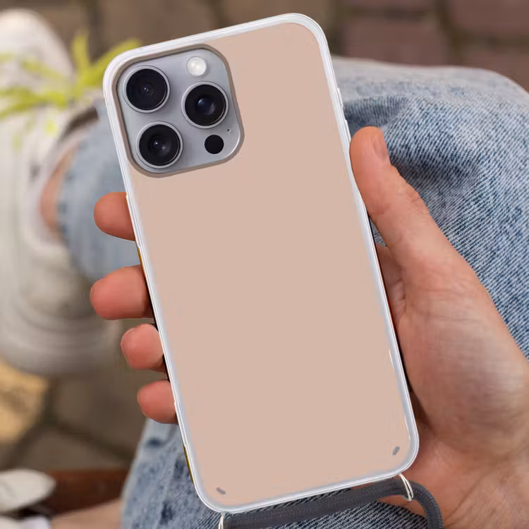 Soft - Clay - Nude Hoesje iPhone 16 Pro Max met koord klein 804 -sfeer3