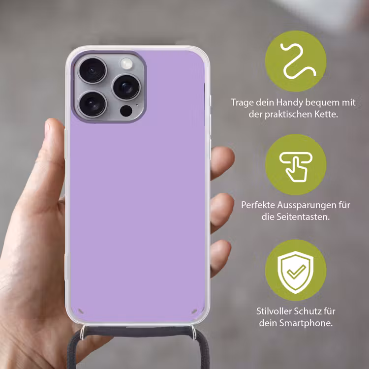 Soft - Lavender - Paars Hoesje iPhone 16 Pro Max met koord klein 804 -sfeer2_DE