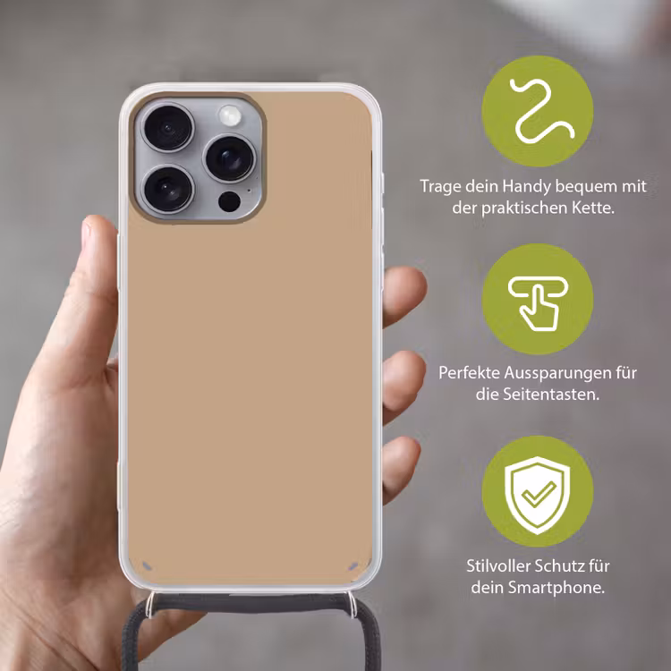 Soft - Taupe - Bruin Hoesje iPhone 16 Pro Max met koord klein 804 -sfeer2_DE