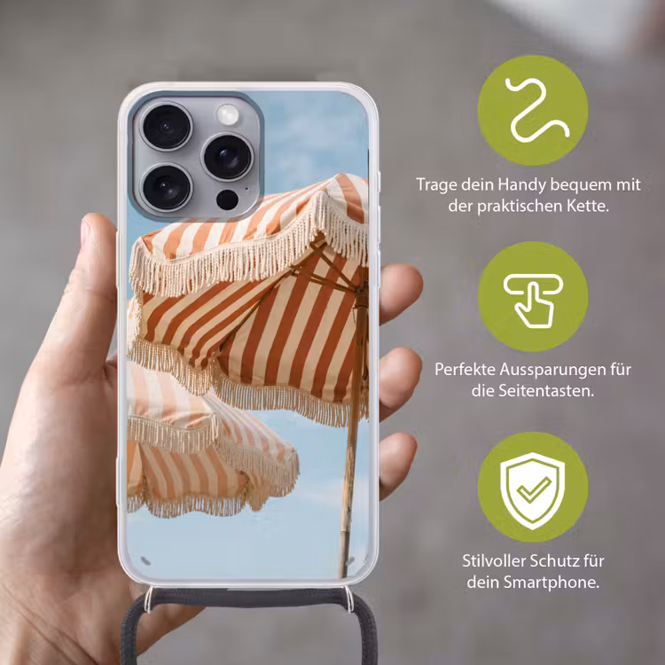 Parasol - Lucht - Rood Hoesje iPhone 16 Pro Max met koord klein -sfeer2_DE