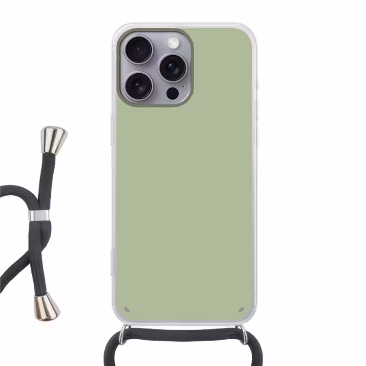 Spring - Sprint - Groen Hoesje iPhone 16 Pro Max met koord klein 804 -3d