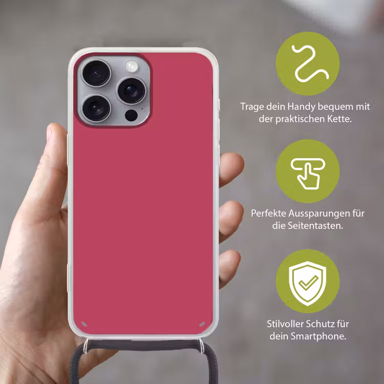 Deep - Berry - Rood Hoesje iPhone 16 Pro Max met koord klein 804 -sfeer2_DE