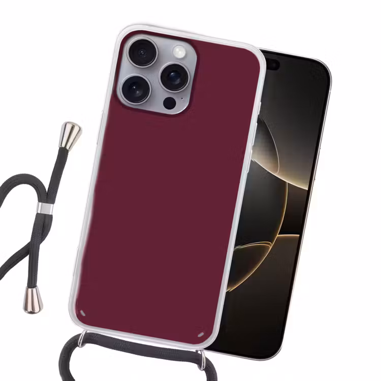 Deep - Plum - Paars Hoesje iPhone 16 Pro Max met koord klein 804 -sfeer1