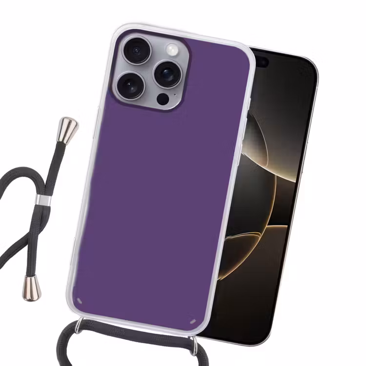 Deep - Plum - Paars Hoesje iPhone 16 Pro Max met koord klein 804 -sfeer1