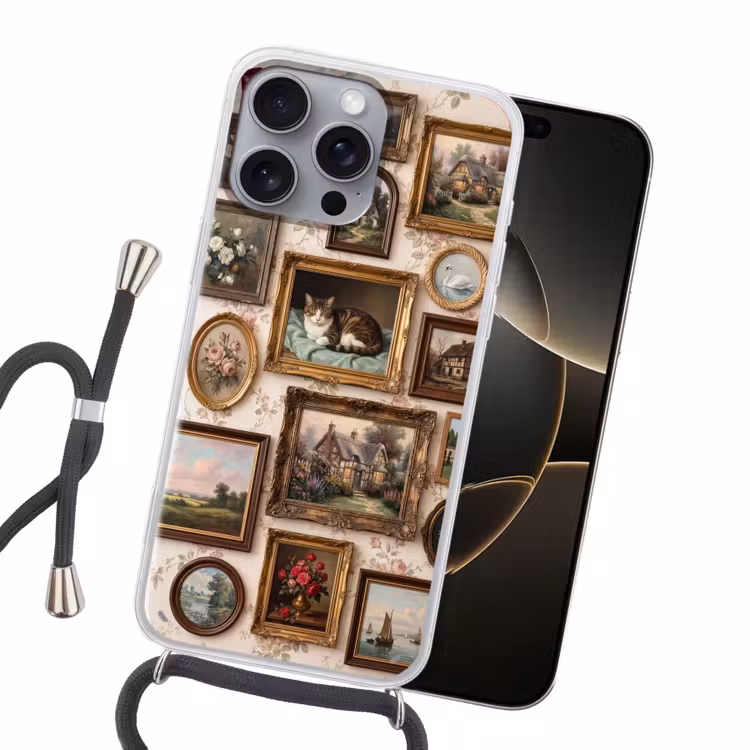 Dier - Kat - Portret - Klassiek Hoesje iPhone 16 Pro Max met koord klein -sfeer1