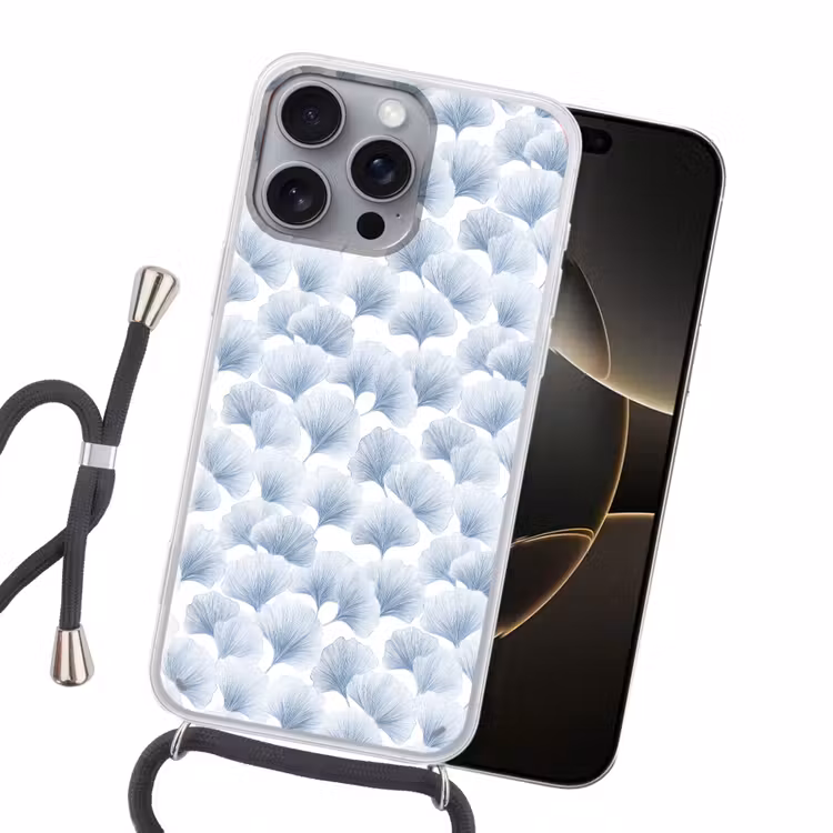 Waaier - Modern - Blauw Hoesje iPhone 16 Pro Max met koord klein 804 -sfeer1