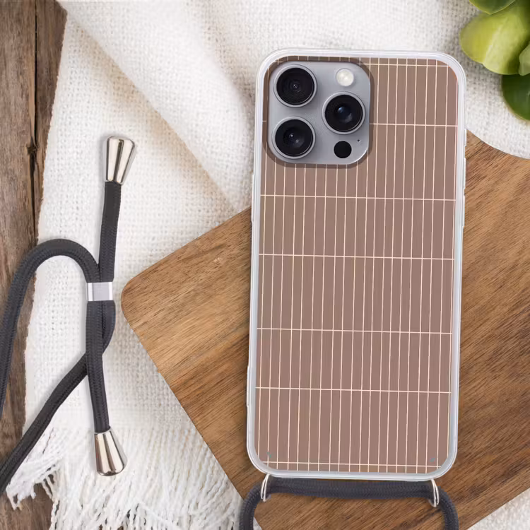 Verticaal - Wandtegel - Terracotta Hoesje iPhone 16 Pro Max met koord klein 804 -sfeer4