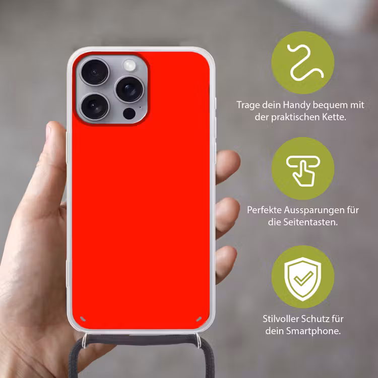 Vibrant - Vermilion - Rood Hoesje iPhone 16 Pro Max met koord klein 804 -sfeer2_DE