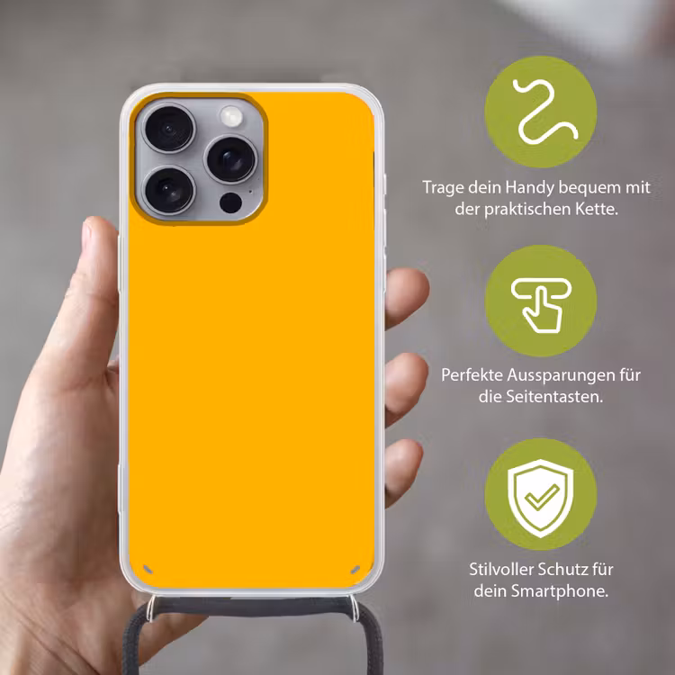 Vivid - Amber - Geel Hoesje iPhone 16 Pro Max met koord klein 804 -sfeer2_DE