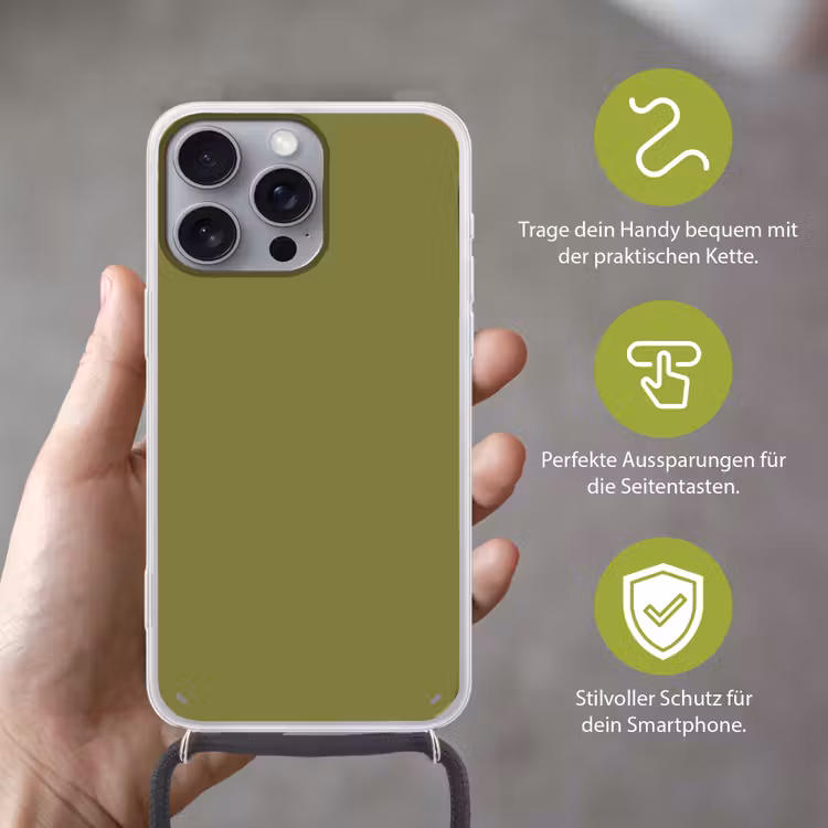 Juniper - Groen - Organisch Hoesje iPhone 16 Pro Max met koord klein 804 -sfeer2_DE