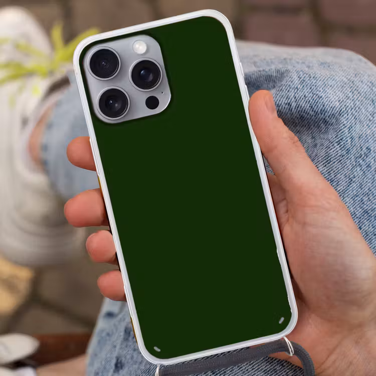 Forest - Green - Groen Hoesje iPhone 16 Pro Max met koord klein 804 -sfeer3