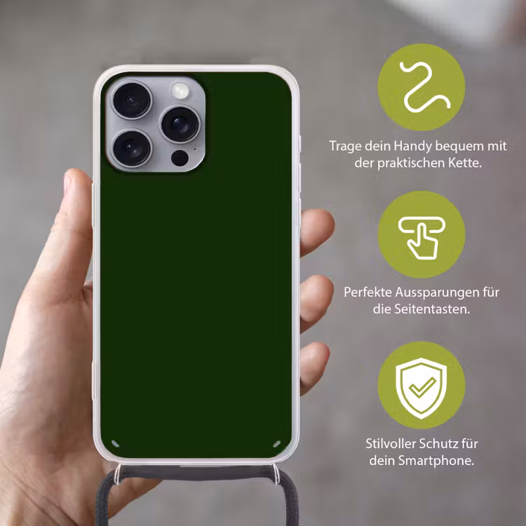 Forest - Green - Groen Hoesje iPhone 16 Pro Max met koord klein 804 -sfeer2_DE