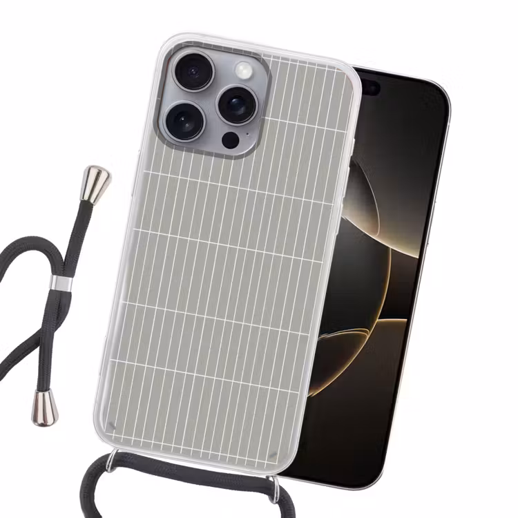 Wandtegel - Verticaal - Lichtgrijs Hoesje iPhone 16 Pro Max met koord klein 804 -sfeer1