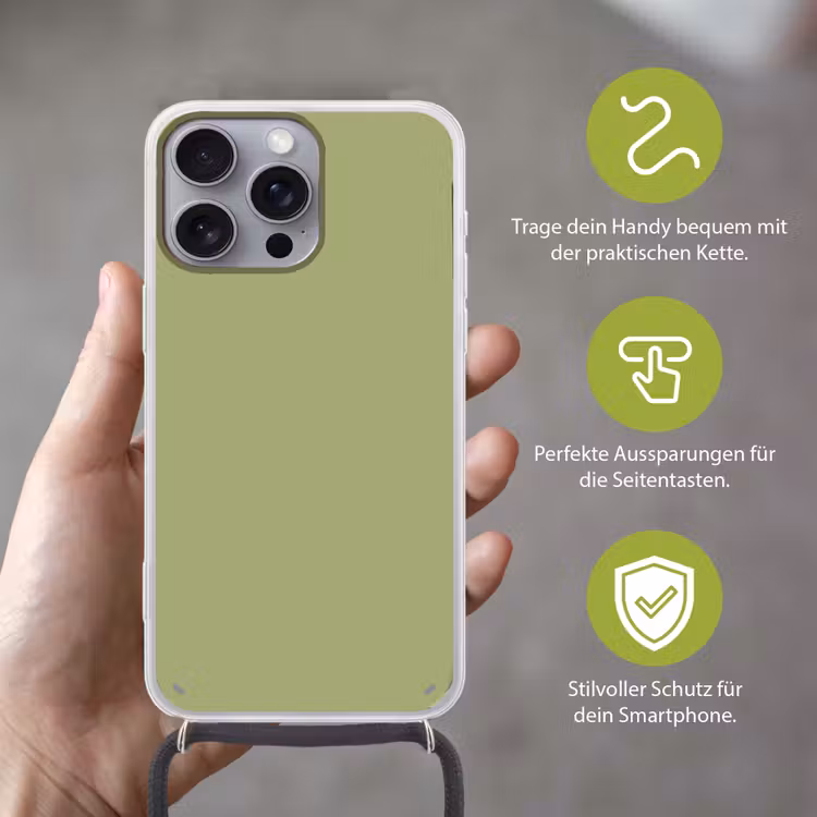 Whispering - Sage - Groen Hoesje iPhone 16 Pro Max met koord klein 804 -sfeer2_DE
