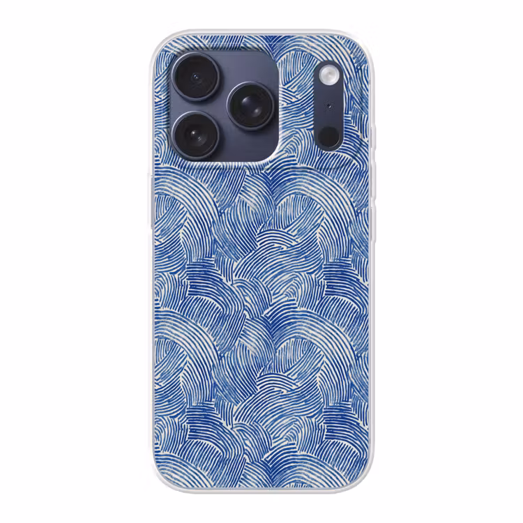 Modern - Abstract - Blauw Telefoonhoesje iPhone 17 Pro klein 878 -3d