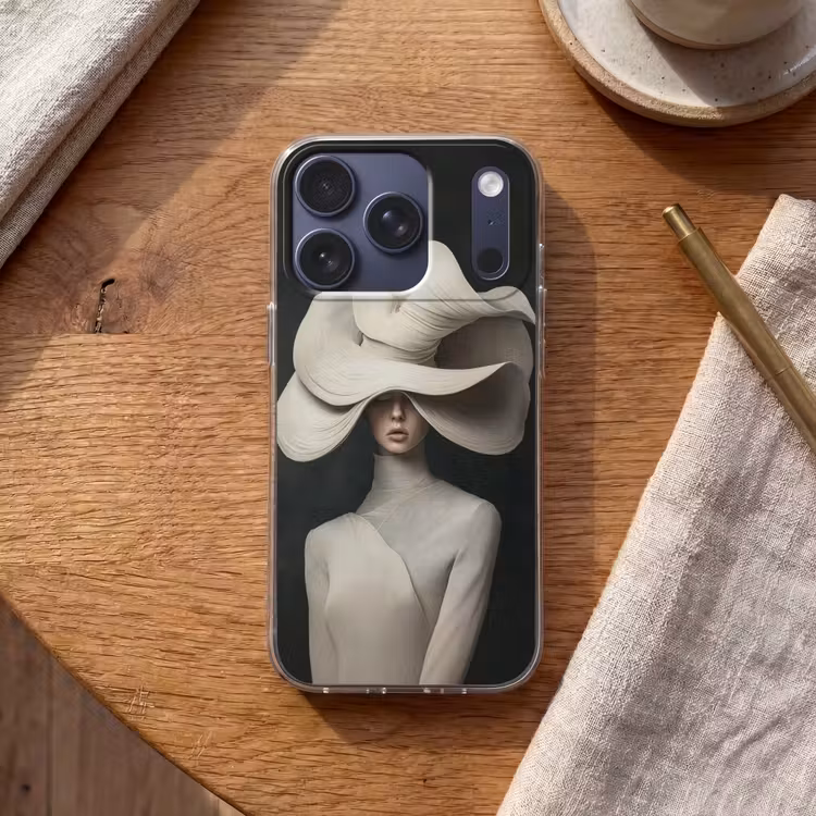 Modern - Vrouw - Hoed Telefoonhoesje iPhone 17 Pro klein -sfeer1
