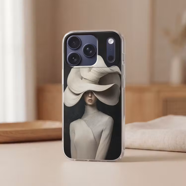 Modern - Vrouw - Hoed Telefoonhoesje iPhone 17 Pro klein -sfeer2