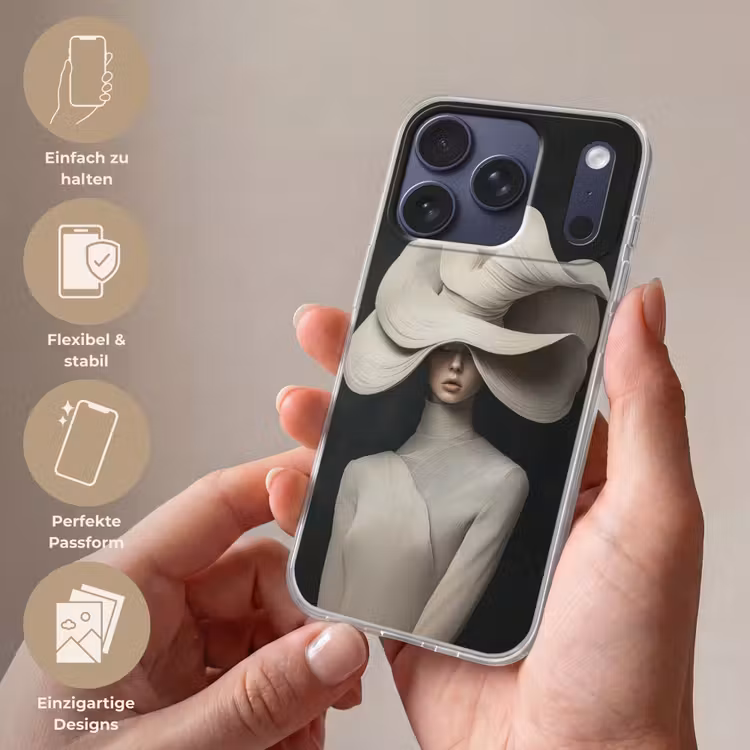 Modern - Vrouw - Hoed Telefoonhoesje iPhone 17 Pro klein -sfeer3_DE