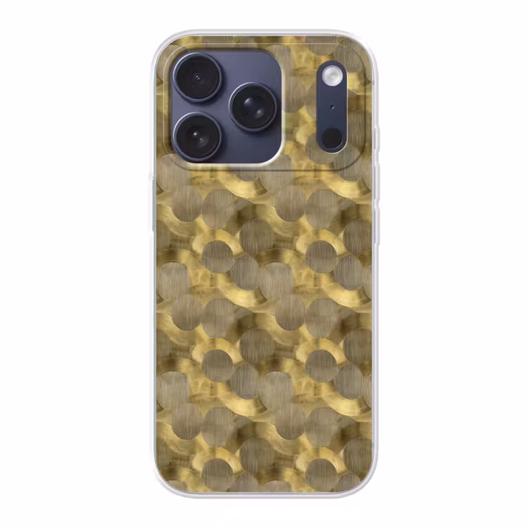 Modern - Geometrisch - Goud Telefoonhoesje iPhone 17 Pro klein 878 -3d