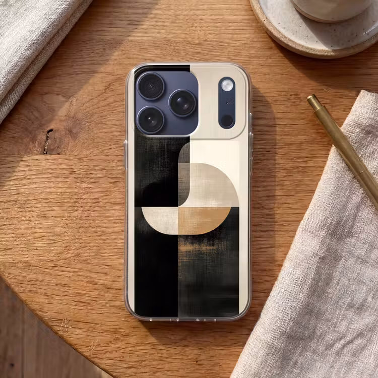 Modern - Vierkant - Vormen Telefoonhoesje iPhone 17 Pro klein -sfeer1