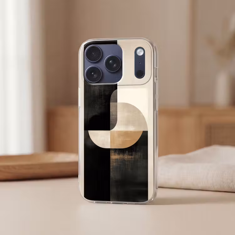 Modern - Vierkant - Vormen Telefoonhoesje iPhone 17 Pro klein -sfeer2