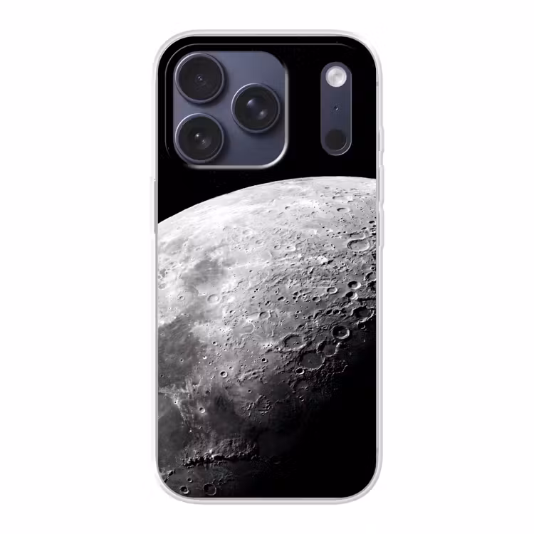 Handyhülle - Mond – Krater – Weltraum - Maan - Kraters - Ruimte Telefoonhoesje iPhone 17 Pro klein