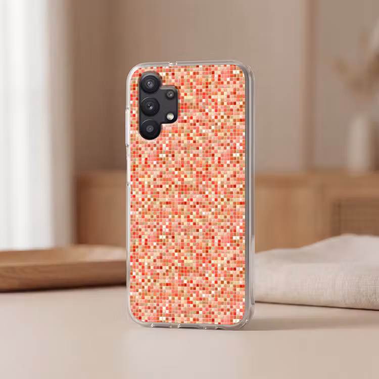 Mozaïek - Tegel - Patroon - Kleurrijk Telefoonhoesje Samsung Galaxy A32 5G klein 346 -sfeer2