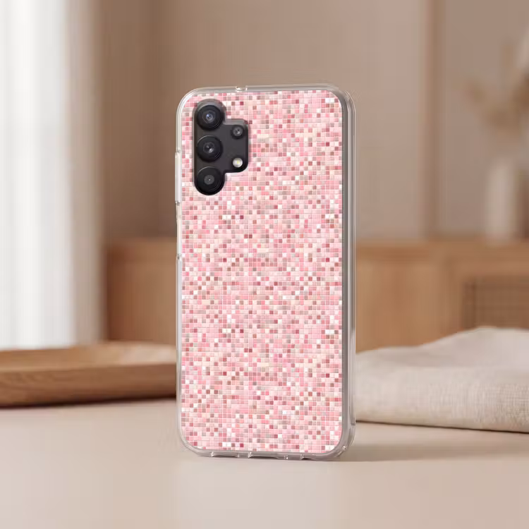 Mozaïek - Patroon - Roze Telefoonhoesje Samsung Galaxy A32 5G klein 346 -sfeer2