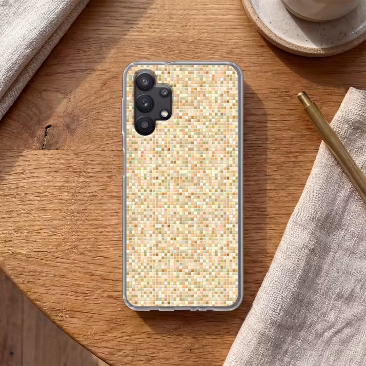 Mozaïek - Patroon - Terracotta Telefoonhoesje Samsung Galaxy A32 5G klein 346 -sfeer1