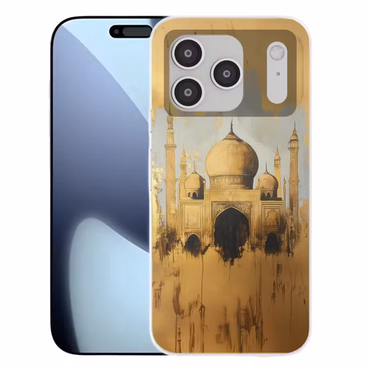 Moskee - Goud - Arabisch - Ramadan - Islamitische Telefoonhoesje iPhone 17 Pro klein -3d
