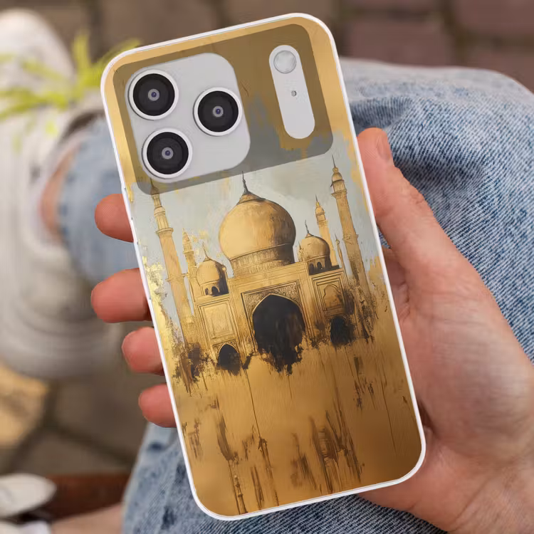 Moskee - Goud - Arabisch - Ramadan - Islamitische Telefoonhoesje iPhone 17 Pro klein -sfeer2