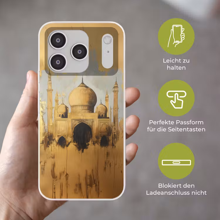 Moskee - Goud - Arabisch - Ramadan - Islamitische Telefoonhoesje iPhone 17 Pro klein -sfeer3_DE