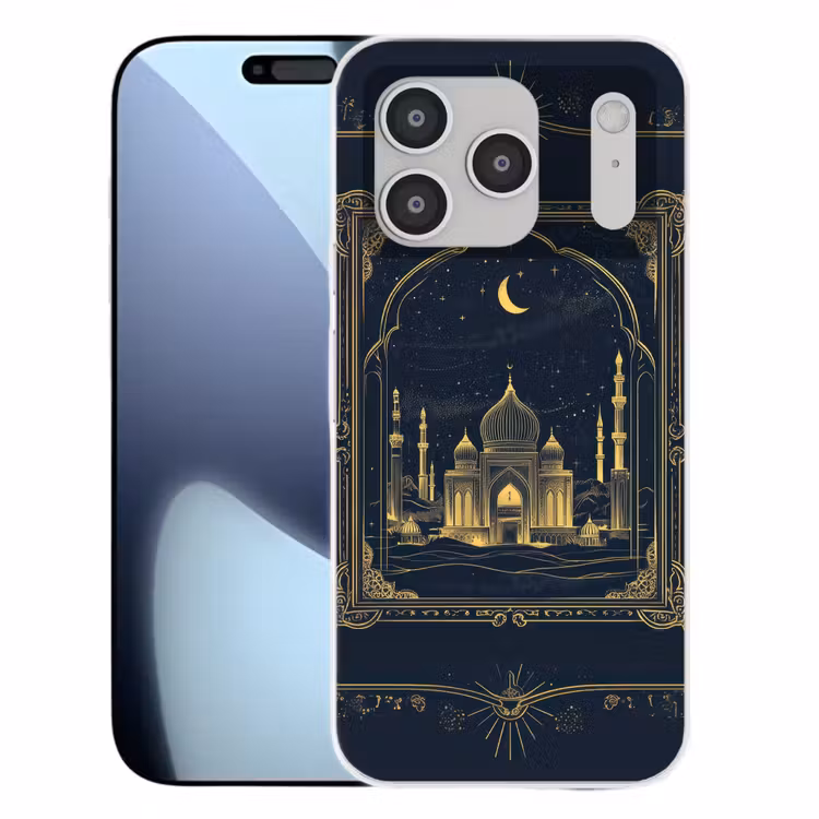 Moskee - Islam - Goud - Ramadan - Islamitische Telefoonhoesje iPhone 17 Pro klein -3d