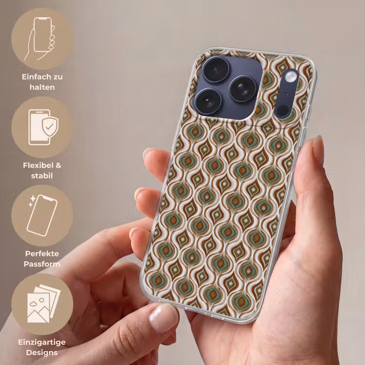 Motief - Patroon - Kleurrijk Telefoonhoesje iPhone 17 Pro klein 878 -sfeer3_DE