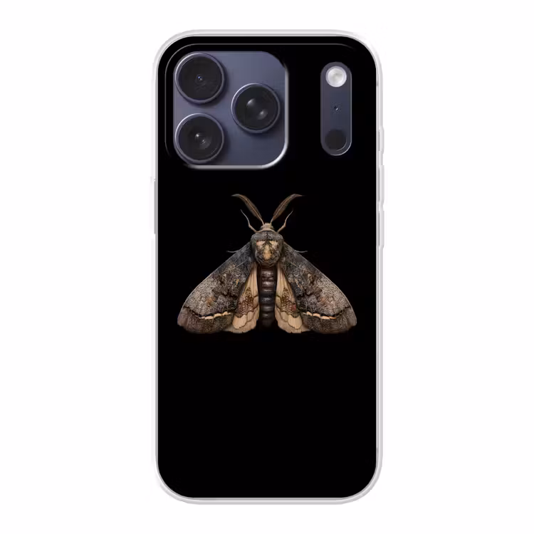 Mot - Bladachtig - Grijs Telefoonhoesje iPhone 17 Pro klein -3d